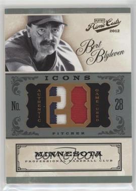 2012 Playoff Prime Cuts - Icons - Jersey Number Prime #3 - Bert Blyleven /25