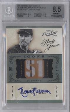 2012 Playoff Prime Cuts - Icons - Jersey Number Signatures #19 - Randy Johnson /51 [BGS 8.5 NM‑MT+]