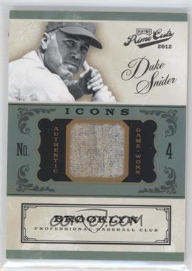 2012 Playoff Prime Cuts - Icons #9 - Duke Snider /99
