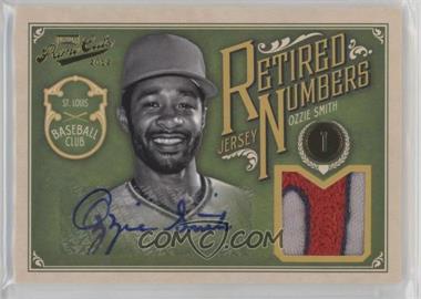 2012 Playoff Prime Cuts - Retired Jersey Numbers - Signatures Prime #2 - Ozzie Smith /10