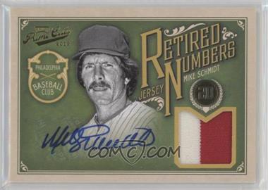 2012 Playoff Prime Cuts - Retired Jersey Numbers - Signatures Prime #21 - Mike Schmidt /10