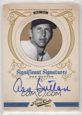 2012 Playoff Prime Cuts - Significant Signatures #17 - Don Sutton /25