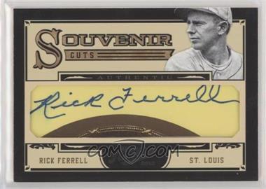 2012 Playoff Prime Cuts - Souvenir Cuts Cut Signatures #27 - Rick Ferrell /49 [Good to VG‑EX]