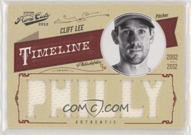 2012 Playoff Prime Cuts - Timeline - Custom City Materials #11 - Cliff Lee /15