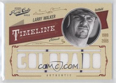 2012 Playoff Prime Cuts - Timeline - Custom City Materials #30 - Larry Walker /25