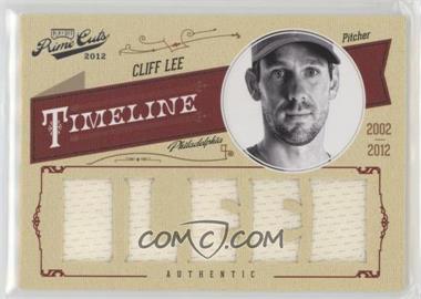 2012 Playoff Prime Cuts - Timeline - Custom Names Materials #11 - Cliff Lee /15 [Noted]