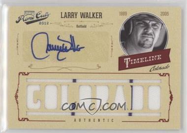 2012 Playoff Prime Cuts - Timeline - Custom Nicknames Material Signatures #30 - Larry Walker /10