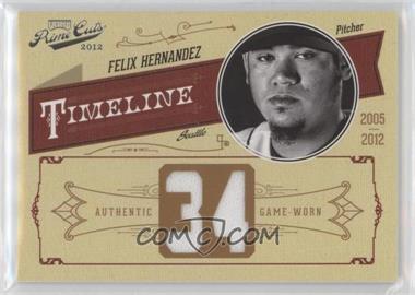 2012 Playoff Prime Cuts - Timeline - Jersey Number Materials #20 - Felix Hernandez /34
