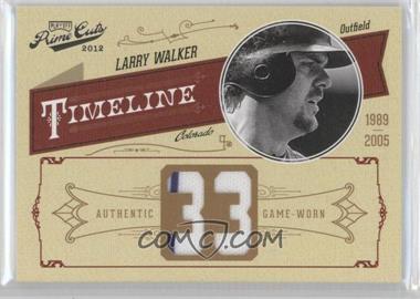 2012 Playoff Prime Cuts - Timeline - Jersey Number Materials #30 - Larry Walker /33