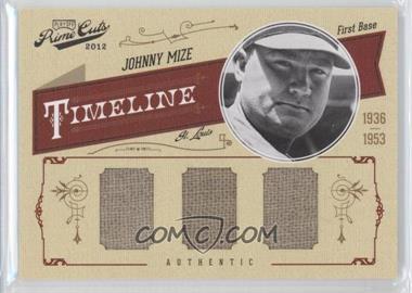 2012 Playoff Prime Cuts - Timeline - Trio Materials #28 - Johnny Mize /25