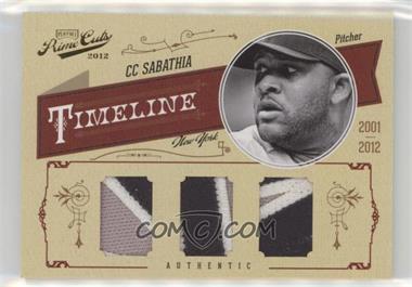 2012 Playoff Prime Cuts - Timeline - Trio Prime Materials #8 - C.C. Sabathia /5