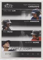 Tzu-Wei Lin, Alen Hanson, Rio Ruiz, Austin Aune #/50