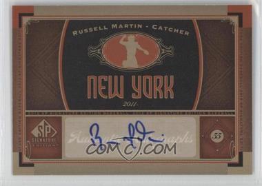 2012 SP Signature Collection [Autographed] #NYY 14 - Russell Martin - Courtesy of COMC.com