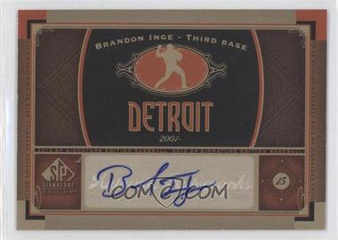 2012 SP Signature Edition - [Base] #DET 3 - Brandon Inge