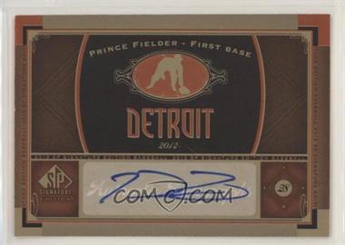 2012 SP Signature Edition - [Base] #DET 8 - Prince Fielder