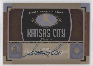 2012 SP Signature Edition - [Base] #KC 10 - Aaron Crow