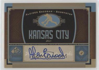 2012 SP Signature Edition - [Base] #KC 8 - Alcides Escobar