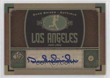 2012 SP Signature Edition - [Base] #LA 1 - Duke Snider