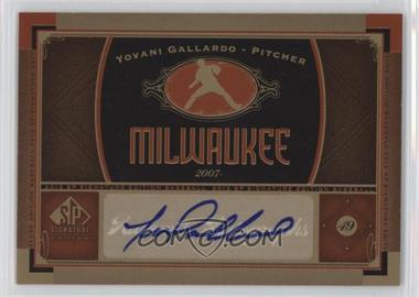 2012 SP Signature Edition - [Base] #MIL 6 - Yovani Gallardo