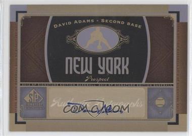 2012 SP Signature Edition - [Base] #NYY 20 - David Adams