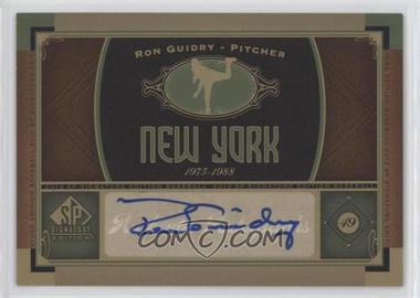 2012 SP Signature Edition - [Base] #NYY 5 - Ron Guidry