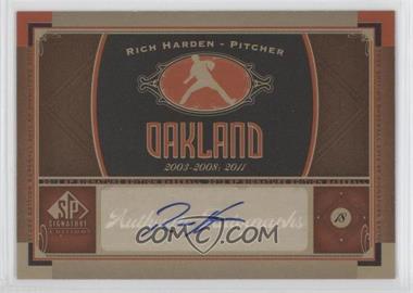 2012 SP Signature Edition - [Base] #OAK 5 - Rich Harden