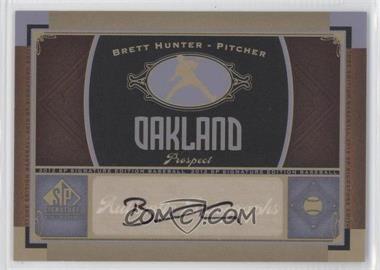 2012 SP Signature Edition - [Base] #OAK 9 - Brett Hunter