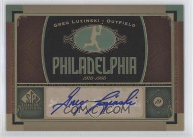 2012 SP Signature Edition - [Base] #PHI 1 - Greg Luzinski