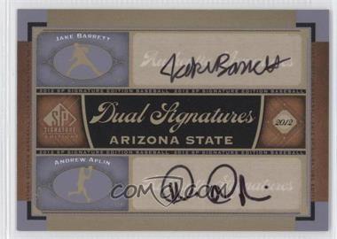 2012 SP Signature Edition - Dual Signatures #AZST1 - Jake Barrett, Andrew Aplin