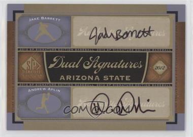 2012 SP Signature Edition - Dual Signatures #AZST1 - Jake Barrett, Andrew Aplin