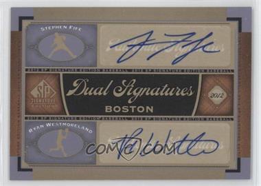 2012 SP Signature Edition - Dual Signatures #BOS33 - Stephen Fife, Ryan Westmoreland