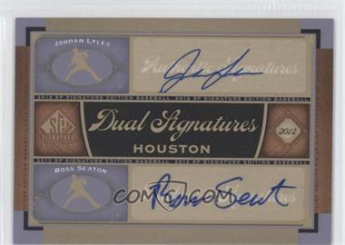 2012 SP Signature Edition - Dual Signatures #HOU13 - Jordan Lyles, Ross Seaton