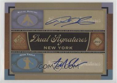 2012 SP Signature Edition - Dual Signatures #NYM13 - Reese Havens, Josh Thole