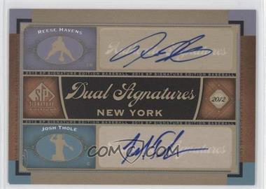 2012 SP Signature Edition - Dual Signatures #NYM13 - Reese Havens, Josh Thole