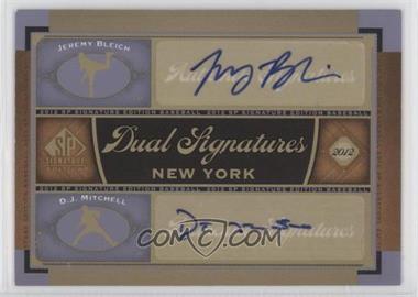 2012 SP Signature Edition - Dual Signatures #NYY22 - Jeremy Bleich, D. J. Mitchell