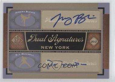 2012 SP Signature Edition - Dual Signatures #NYY22 - Jeremy Bleich, D. J. Mitchell