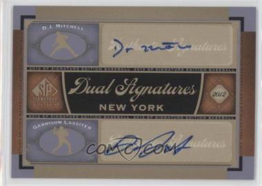 2012 SP Signature Edition - Dual Signatures #NYY23 - D.J. Mitchell, Garrison Lassiter