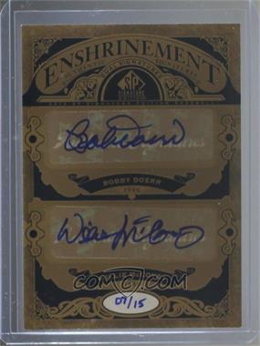 2012 SP Signature Edition - Enshrinement Dual Signatures #E2-'86 - Bobby Doerr, Willie McCovey /15