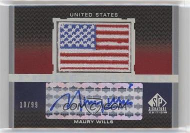 2012 SP Signature Edition - Pride of a Nation Autographs #PN-MW - Maury Wills /99