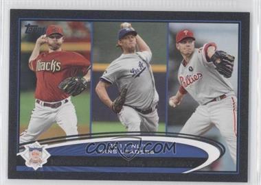 2012 Topps - [Base] - Black #156 - League Leaders - Ian Kennedy, Clayton Kershaw, Roy Halladay /61