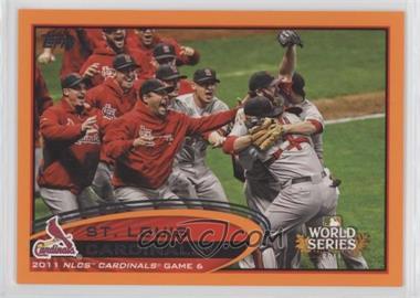 2012 Topps - [Base] - Factory Set Orange #233 - Postseason Highlights - St. Louis Cardinals Team /190
