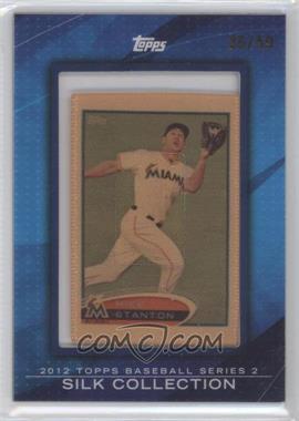 2012 Topps - [Base] - Framed Silk Collection #_GIST - Giancarlo Stanton (Mike on Card) /50