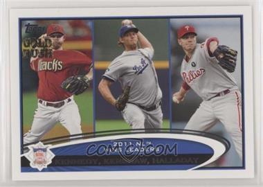 2012 Topps - [Base] - Gold Rush Stamp #156 - League Leaders - Ian Kennedy, Clayton Kershaw, Roy Halladay