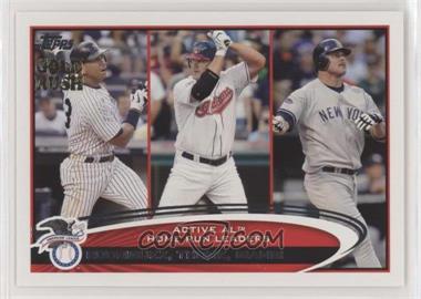 2012 Topps - [Base] - Gold Rush Stamp #91 - Active Leaders - Alex Rodriguez, Jim Thome, Jason Giambi