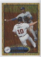 Dee Gordon (Chipper Jones Sliding)