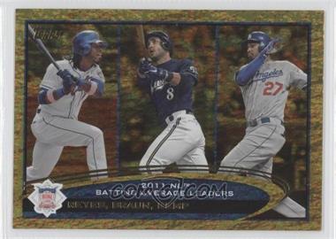 2012 Topps - [Base] - Gold Sparkle #181 - League Leaders - Jose Reyes, Ryan Braun, Matt Kemp