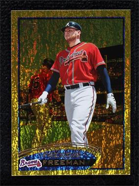 2012 Topps - [Base] - Gold Sparkle #215 - Freddie Freeman