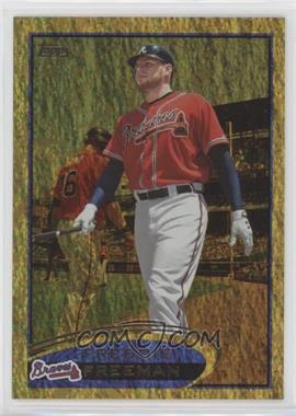 2012 Topps - [Base] - Gold Sparkle #215 - Freddie Freeman