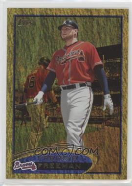 2012 Topps - [Base] - Gold Sparkle #215 - Freddie Freeman