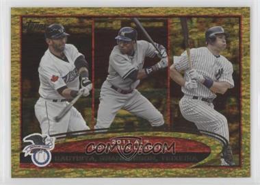 2012 Topps - [Base] - Gold Sparkle #302 - League Leaders - Curtis Granderson, Mark Teixeira, Jose Bautista